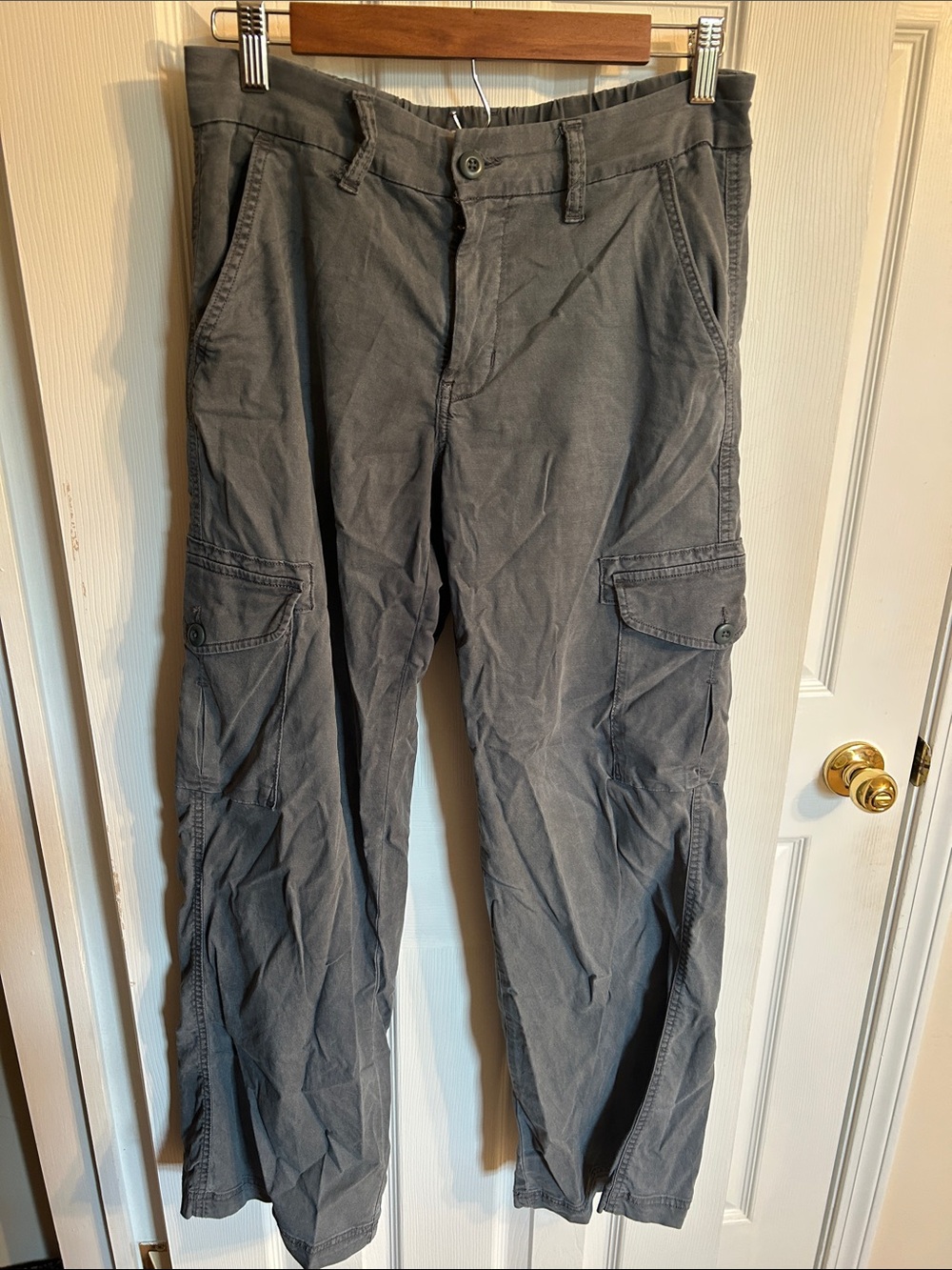 American Eagle Outfitters Gray Cargo Trousers
